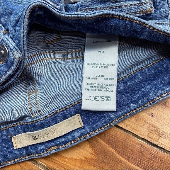 Joe’s jeans blue mid rise waist skinny distressed ripped denim stretchy size 26 - Picture 8 of 16
